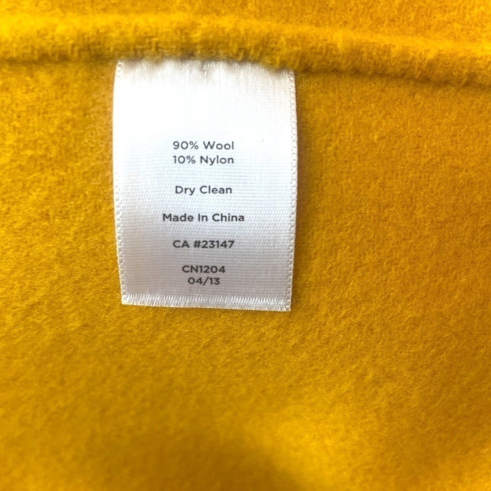 Talbots Double Face Soft Wool Jacket, Mustard, Si… - image 8